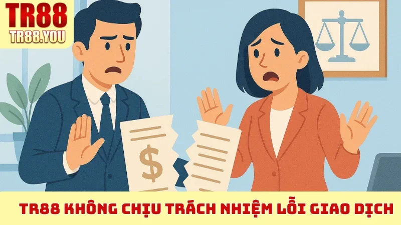 TR88 không chịu trách nhiệm lỗi giao dịch